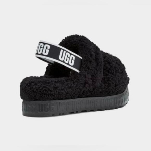 UGG boot slippers black flufflita - Picture 5 of 6